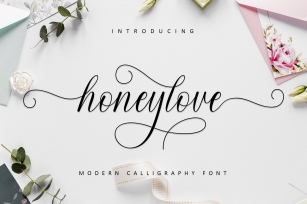 Honeylove Modern Calligraphy Font Download