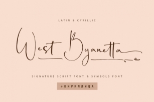West Byanetta Font Download