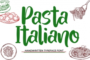 Pasta Italiano - Typeface Font Download