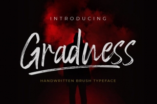 Gradness | A Handwritten Brush Font Font Download