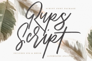 Rups Script Font Download