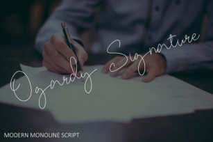 Ogardy Signature Font Download