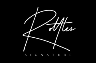 Rottles Signature Font Download
