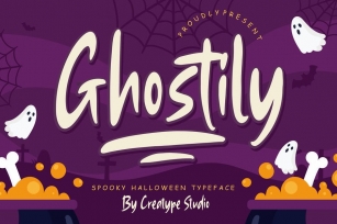 Ghostily Spooky Halloween Typeface Font Download