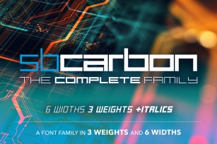 SB Carbon - Complete 36 Font Bundle Font Download