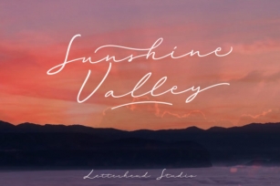 Sunshine Valley Font Download