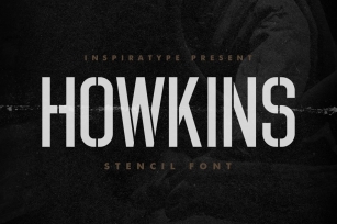 Howkins - Stencil Font Font Download