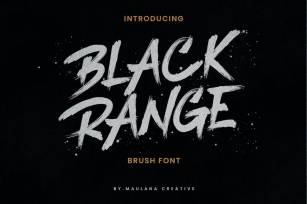 Black Range Brush Font Font Download