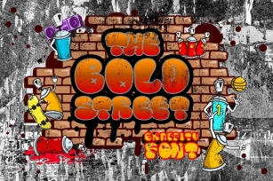 The Bold Street - Bold Graffiti Font Font Download