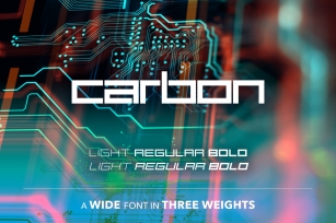SB Carbon Wide Font Download
