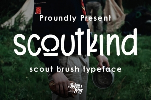 Scoutkind brush typeface Font Download