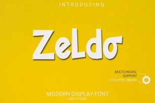 Zeldo - New Display Font Font Download