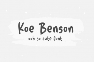 Koe Benson Font Font Download