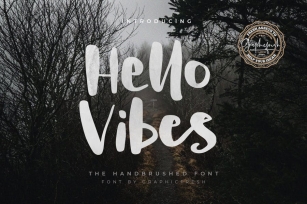 Hello Vibes - The Handbrushed Font Font Download