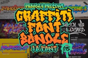 Graffiti Font Bundles Vol 1 Font Download