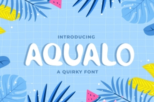 Aqualo - Cute Display Font Font Download