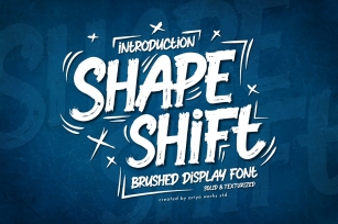 Shapeshift | Brushed Display Font Font Download