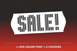 Bar Code Font - SVG Color Font Font Download