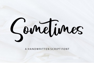 Sometimes - Handwritten Script Font Font Download