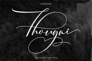 Thougai | font script Font Download