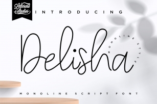 Delisha - Minimalistu00a0Monoline Script Font Font Download