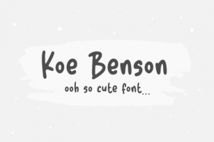 Koe Benson Font Download