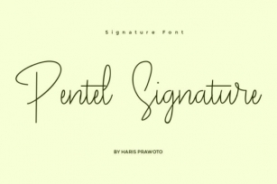 Pentel Signature Font Download