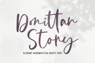 Donittan Story - Modern Signature Font Font Download
