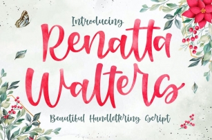 Renatta Walters - Modern Script Font Font Download