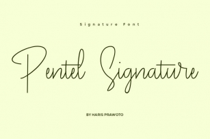 Pentel Signature Font Font Download