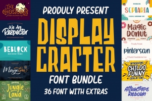 DISPLAY CRAFTER Font Bundles Font Download