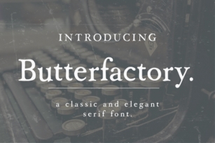 Butterfactory Font Download