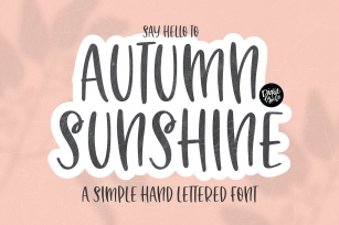 AUTUMN SUNSHINE Brush Font Download