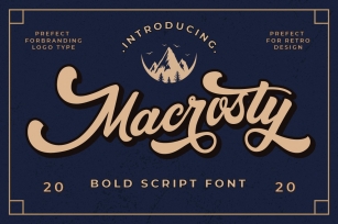 Macrosty - Bold Script Font Font Download