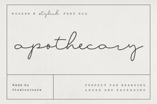 Apothecary Script Duo Font Download