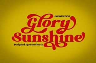 Glory Sunshine Font Download