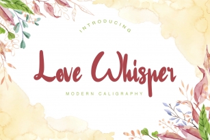 Love Whisper Modern Calligraphy Font Font Download