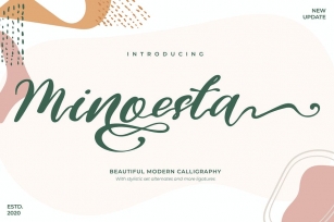 Minoesta | Beautiful Modern Calligraphy Font Download
