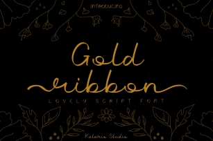 Gold Ribbon Font Download