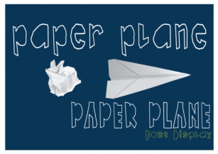 Paper Plane Font Download
