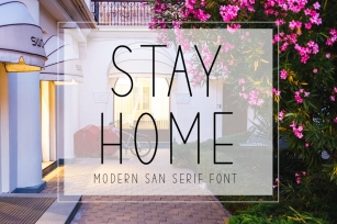 Stay Home - Modern Stylish Font Font Download