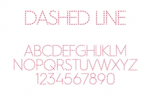 Dashed Line Font Download