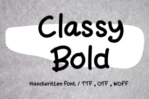 Classy Bold Font Download