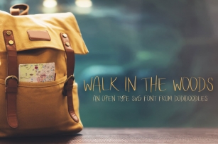 Walk in the Woods Open Type SVG Font Download