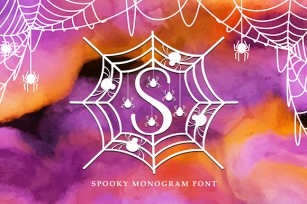 Spooky Monogram Font Download