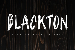 Blackton | scratch font Font Download