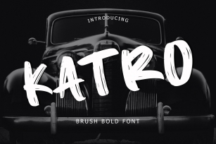 Katro Brush Bold Font Font Download