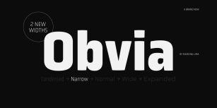 Obvia Narrow Font Download