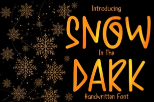 Snow in the Dark Font Download