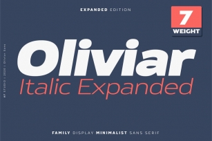 Oliviar Italic Expanded Font Download